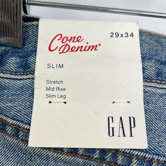 Gap Cone Denim slim straight jeans size 29/34 NWT - Picture 12 of 16